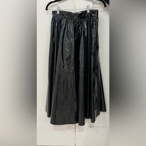 MSGM Patent Midi Skirt